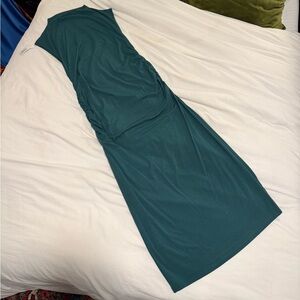 Elegant Teal Sleeveless Dress